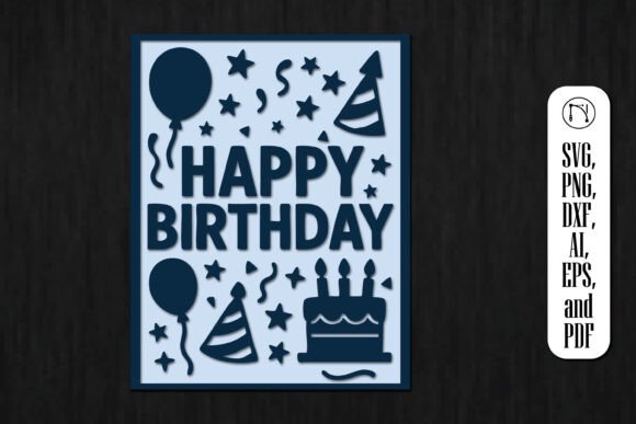 Download Cricut Birthday Gift Card SVG Cut File - Card Collection