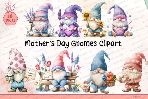 Download Mother's Day Gnome Clipart - Mother's day Collection