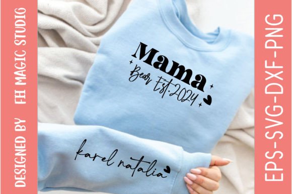 Download Mama Bear Est.2024, Sleeve SVG Designs - Premium Resources